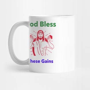 God Bless These Gains Mug